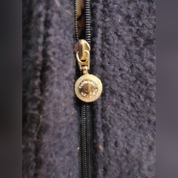 Size 4* Navy Blue Calvin Klein Wool Winter Coat - Picture 7 of 9